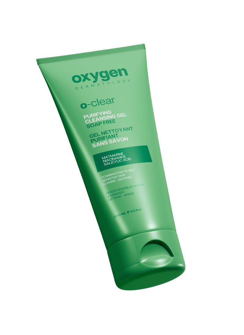 OXYGEN - OXYGEN DERMATOLOGY O-Clear Purifying Cleansing Gel 200 ml - Image 1