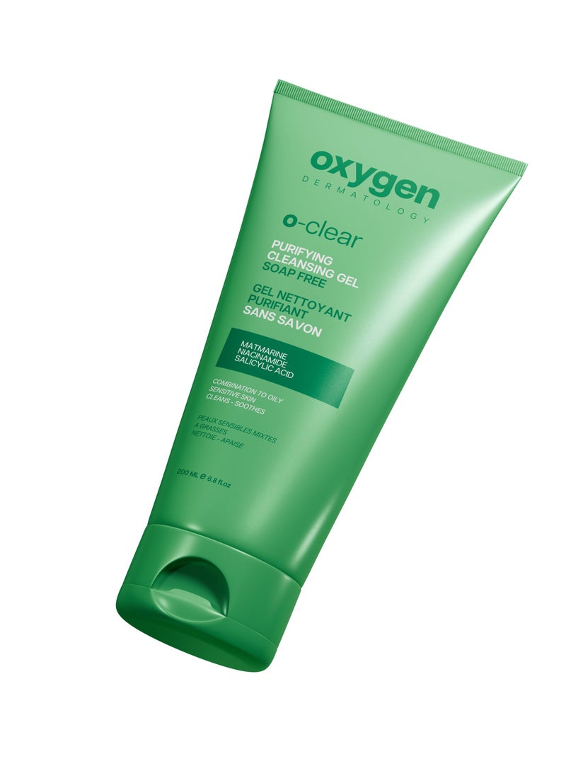 OXYGEN - OXYGEN DERMATOLOGY O-Clear Purifying Cleansing Gel 200 ml - Image 1