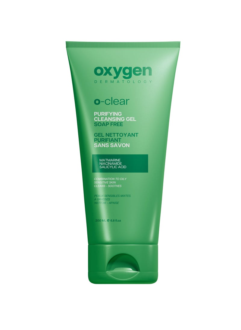 OXYGEN - OXYGEN DERMATOLOGY O-Clear Purifying Cleansing Gel 200 ml - Image 1