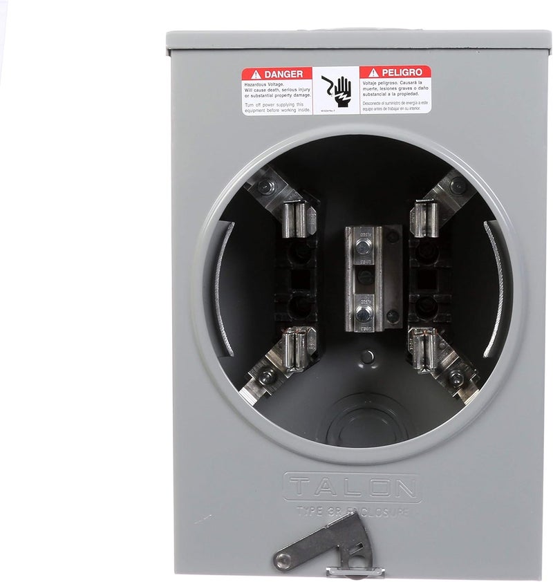 Siemens SUAT1110PQG 135Amp 4 Jaw Ringless Cover Horn Bypass Overhead And Underground Feed Meter Socket - Image 2