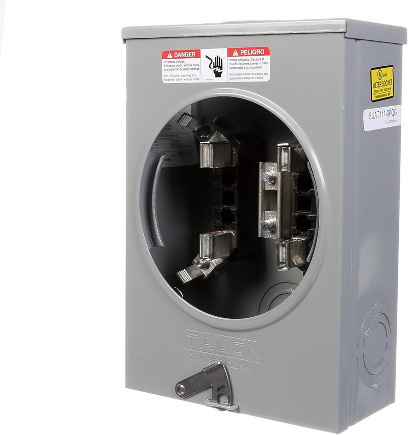 Siemens SUAT1110PQG 135Amp 4 Jaw Ringless Cover Horn Bypass Overhead And Underground Feed Meter Socket - Image 1