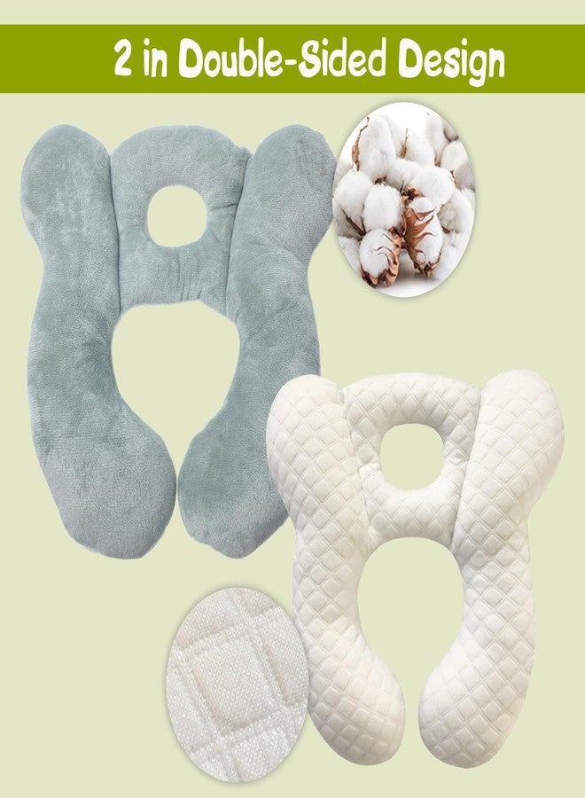 REFLYAWAY Baby Travel Pillow, Infant Kid's Cushion Soft and Skin Friendly for Car Seat, Pushchair and Stroller (Plush Grey) - Image 3