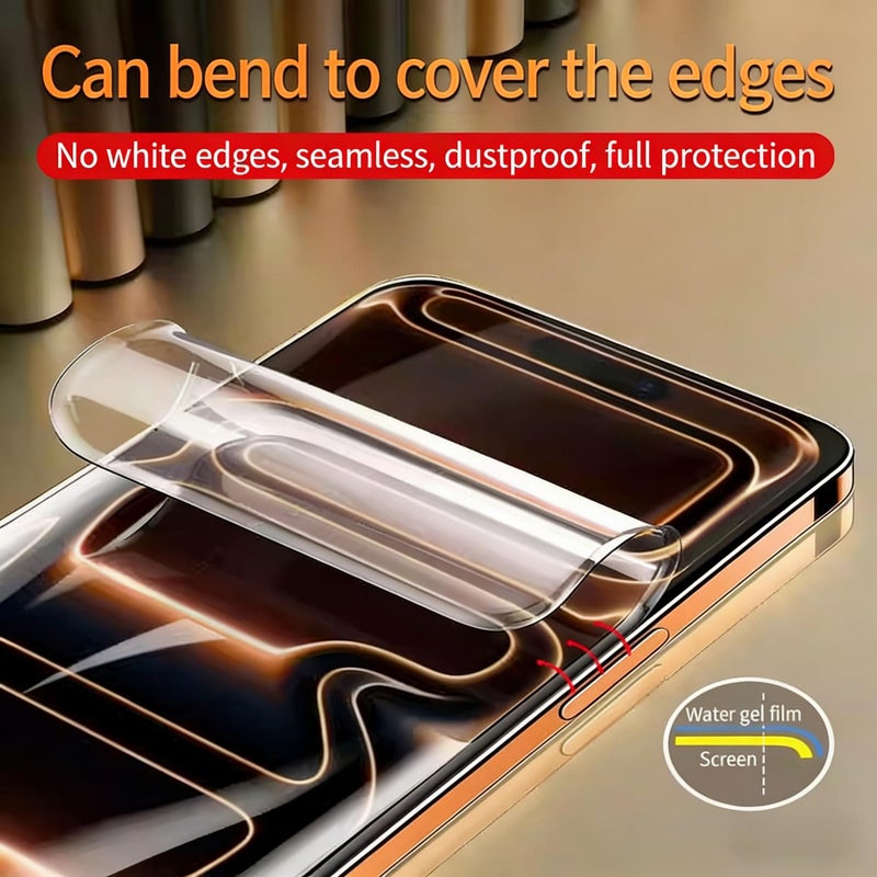 Hydrogel Screen Protector Premium 3 Pack For iPhone 15 Pro Max - Image 5