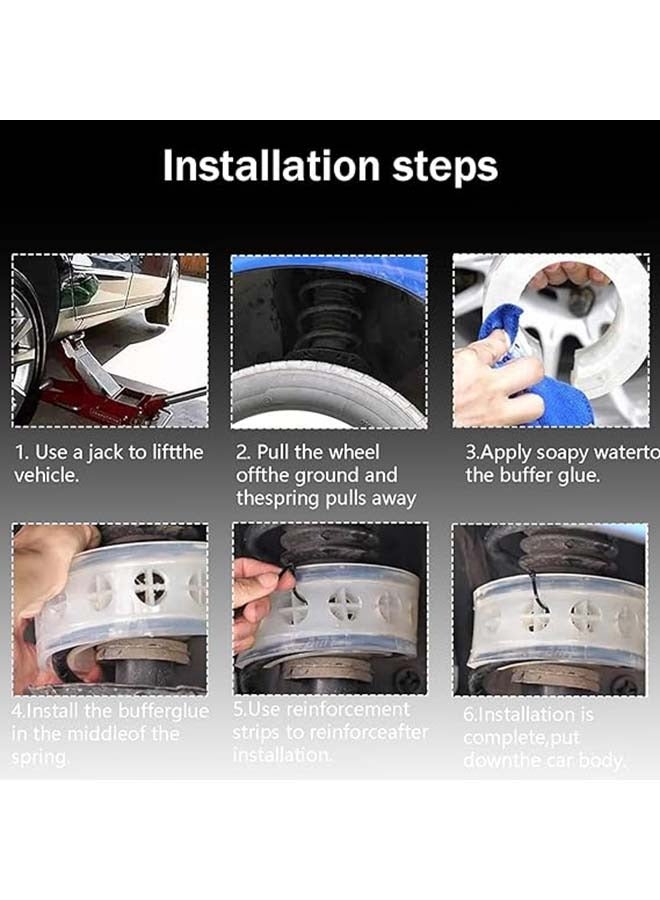 2 قطعة سيارة امتصاص الصدمات الربيع المخازن المؤقتة الربيع الوفير السيارات المخازن المؤقتة الينابيع A/B/C/D/E/F نوع شفاف يوريتان الوفير وسادة للسيارات اكسسوارات السيارات نوع أ - Image 5