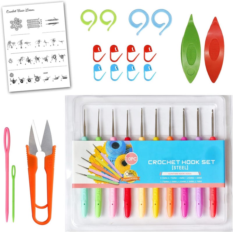 colored bird 21 PCS Size 8 Cotton Crochet Thread with kit in Ball Craft Yarn for Knitting and Crochet Perfect Beginner Kit - Image 2