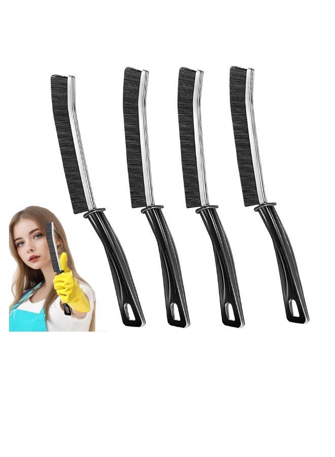 Hard-Bristled Detail Cleaning Brush Set – 4 Brushes for Tiles, Faucets, Grout Lines, Windows, and Car Interiors - Image 1