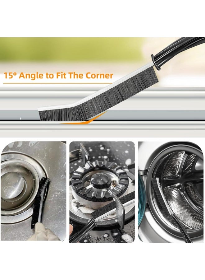 Hard-Bristled Detail Cleaning Brush Set – 4 Brushes for Tiles, Faucets, Grout Lines, Windows, and Car Interiors - Image 2
