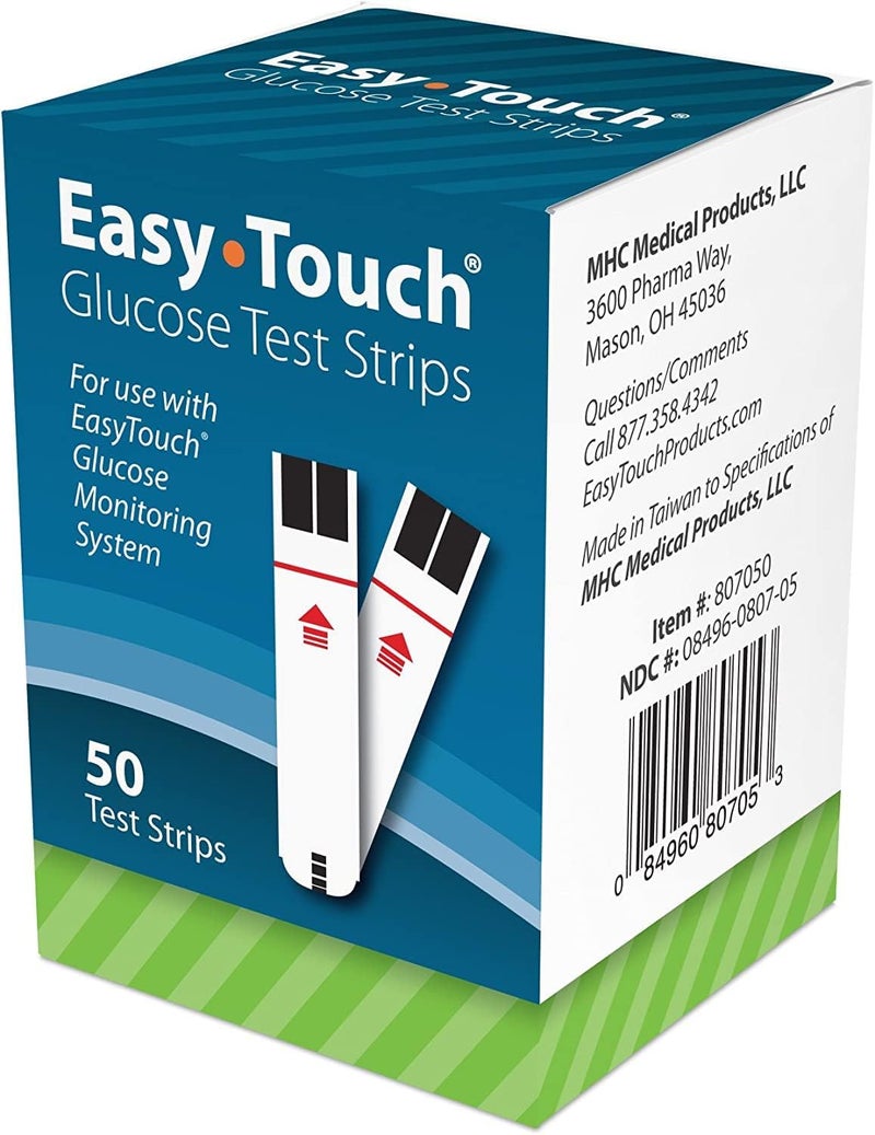 EasyTouch Glucose Test Strips 50 Count (3pack) - Image 3