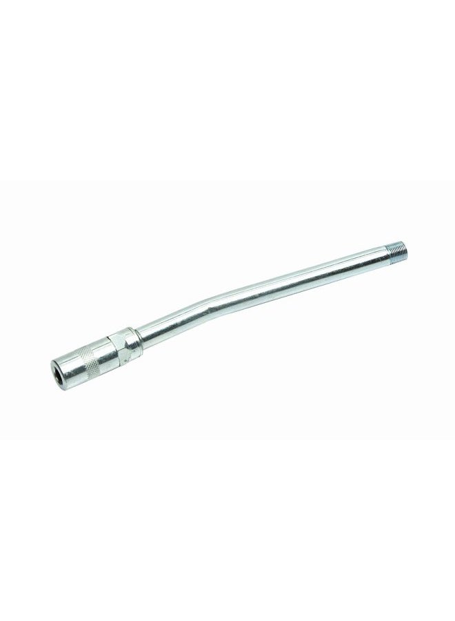 LX-1433 Silver 6" Long 1/8" NPT x 3/8-32 UNEF Extension Pipe for 360 Degree Continuous Cycle Air Operated Grease Gun LX-1160 and LX-1161