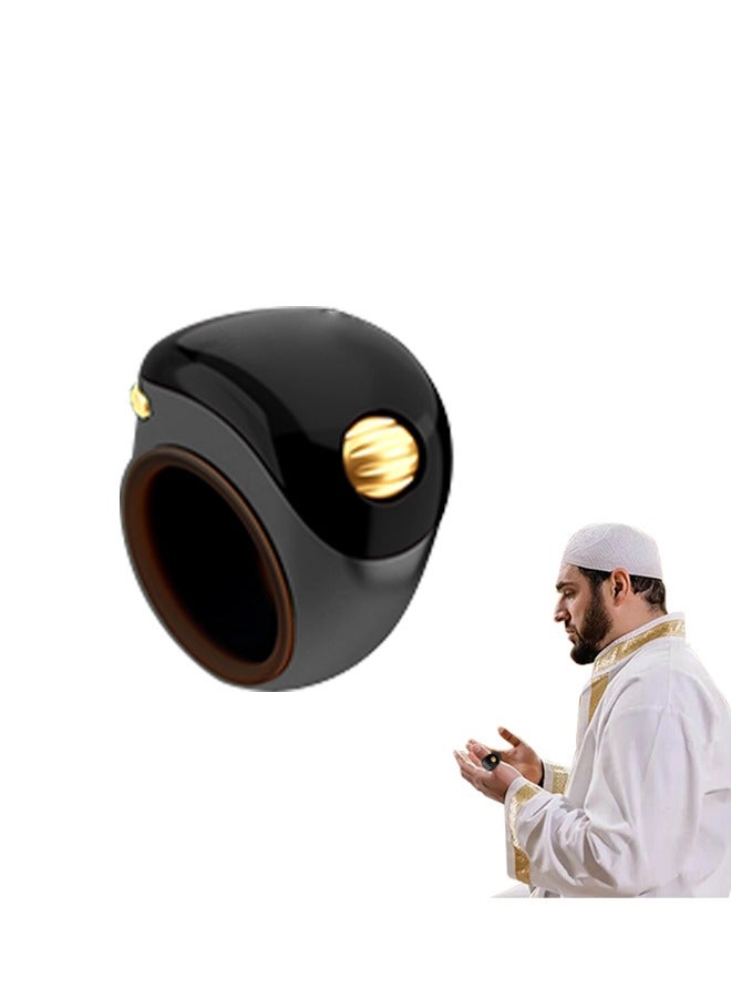 Prayer Tasbeeh Ring, Rolling Smart Counter with Vibration Reminder, Suitable for Travel, Quick Prayer at Work and Spiritual Practice - Image 1