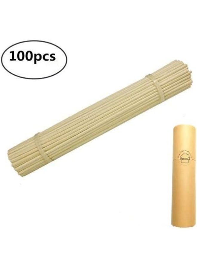 HOSSIAN HOSSIAN 100 Pcs Reed Diffuser Sticks Wood Rattan Reed Sticks Glass Bottle Refills for Diffuser Diffuser Diffuser Spa Aromatherapy (9''9'')  - Image 2