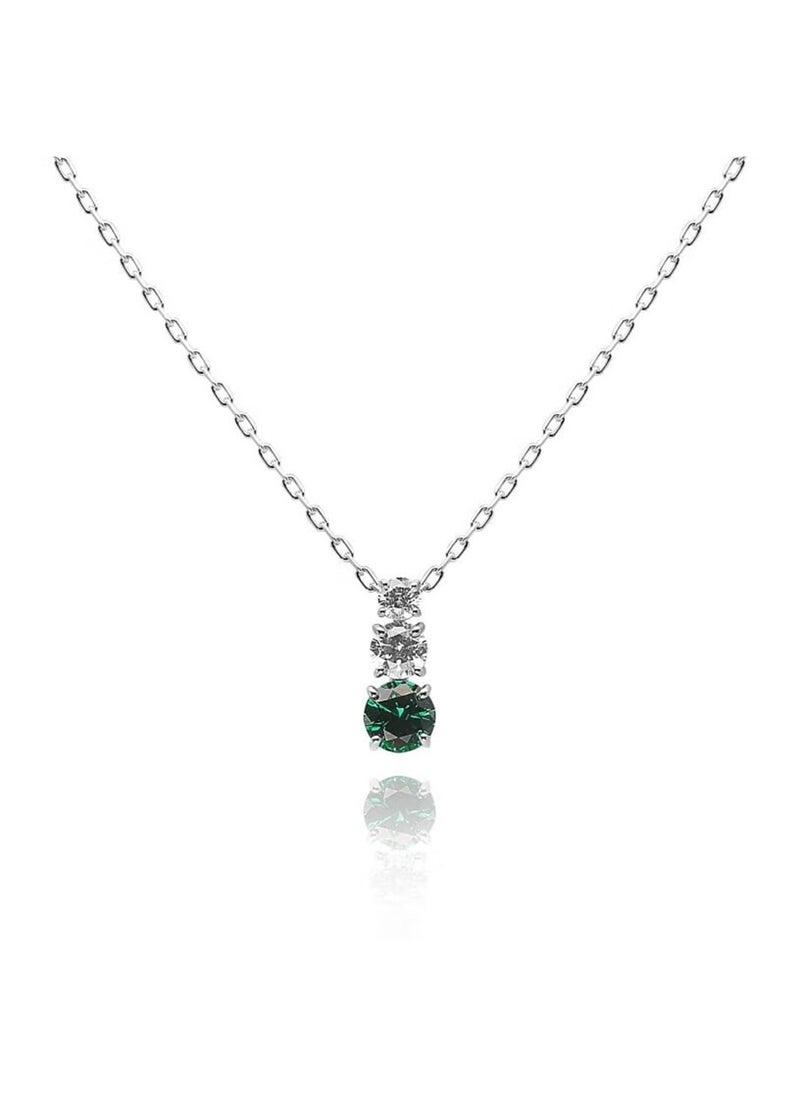 Generic - SWAROVSKl Double Diamond Pendant Necklace - Image 1