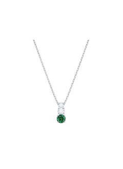SWAROVSKl Double Diamond Pendant Necklace