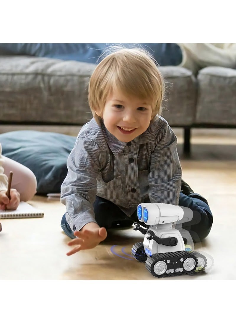Robot Toy- Rechargeable RC Kids Robots Emo Robot with Lights Music Intercom and Programming Functions - Image 5