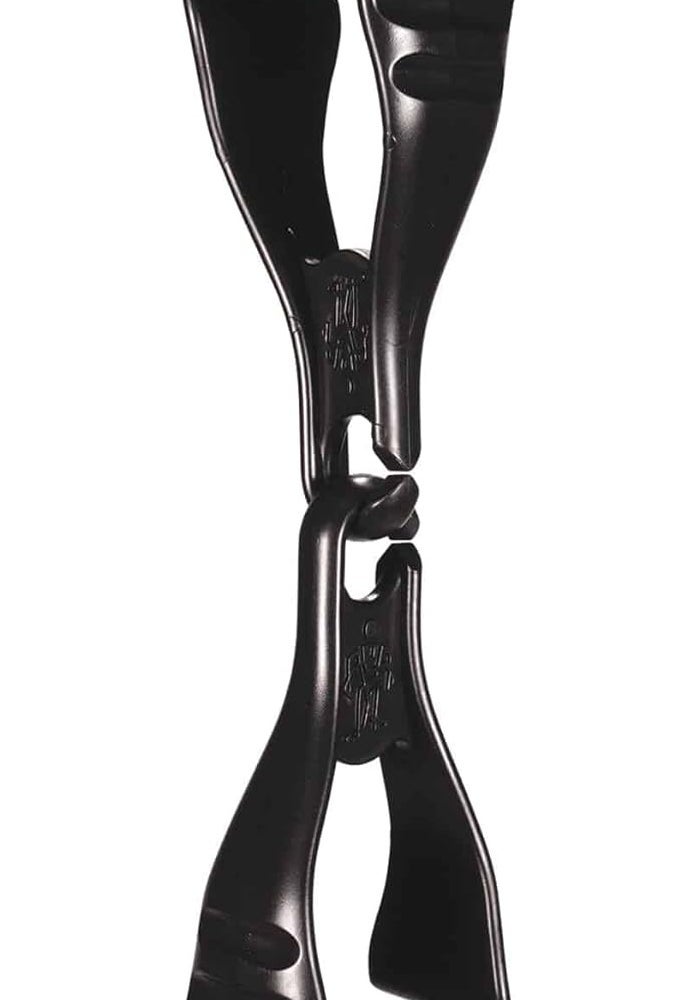 Ergodyne Squids 3400 Glove Clip Holder with Dual Clips - Black - Image 1