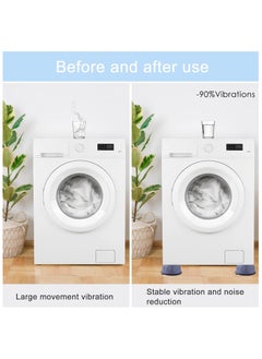 FEND Anti Vibration Pads with Suction Cup for Washing Machines Fridge Dryer Levelling Feet Anti-Walk, Anti-Skid,Anti-Vibration and Noise Cancellation Pack of 4  - Image 3