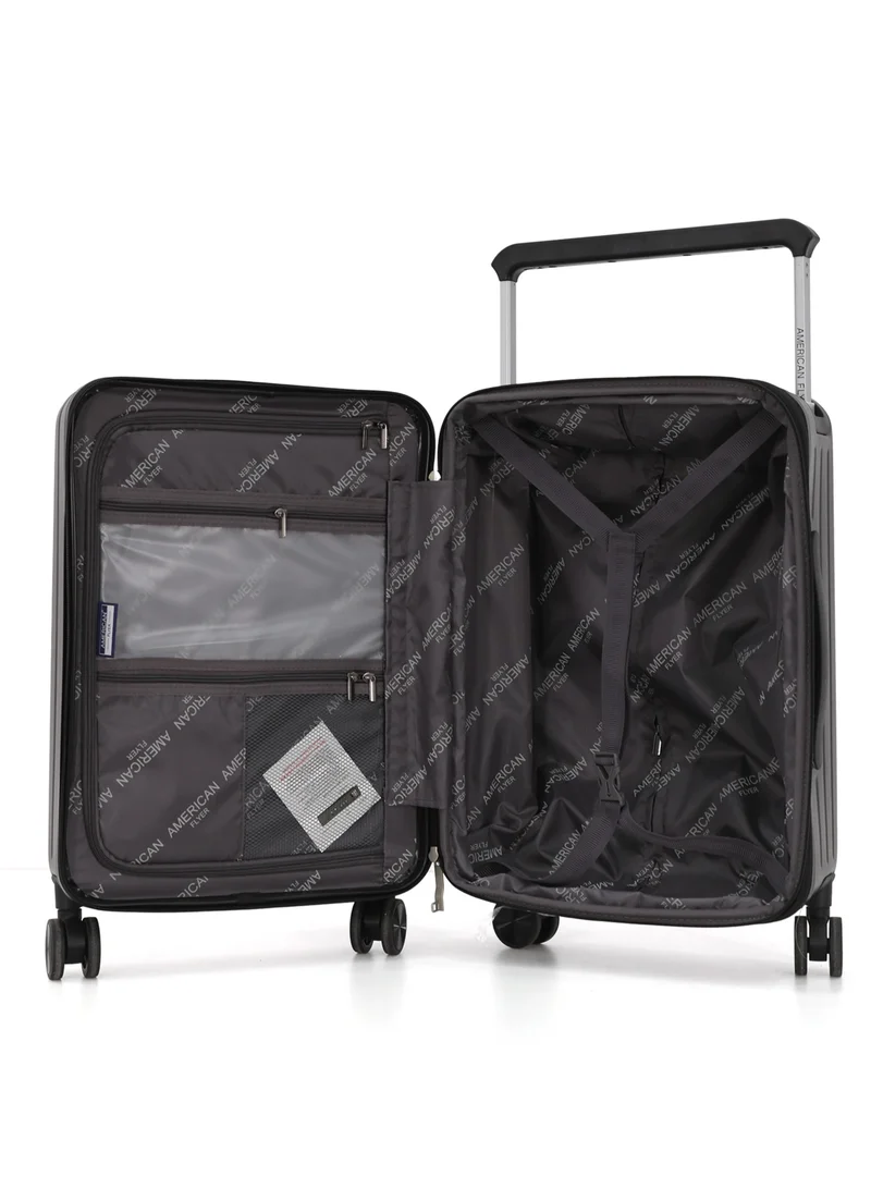 امريكان فلاير AMERICAN FLYER 20 Inch Cabin Luggage – Lightweight PP Hard Shell Suitcase with TSA Lock, 360° Spinner