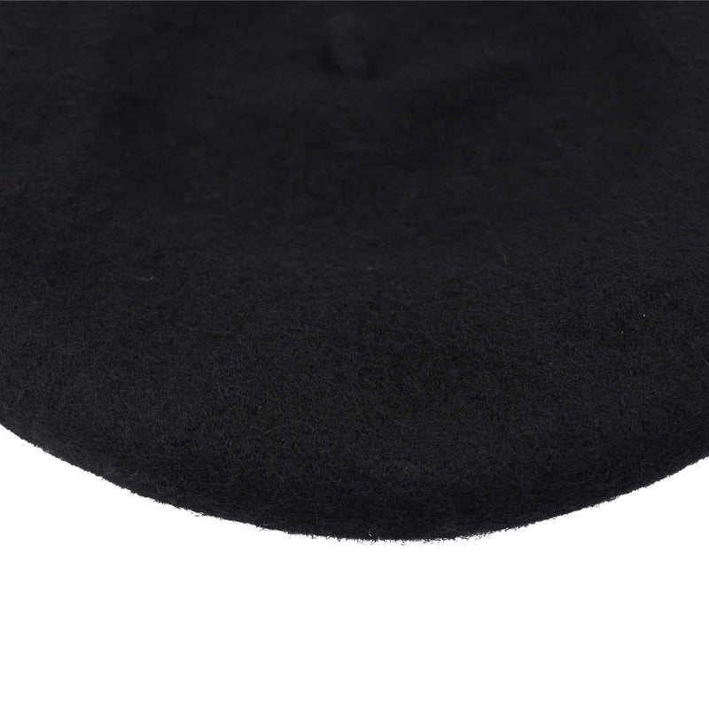 Umeepar Wool French Beret Hat for Women, Black - Image 5