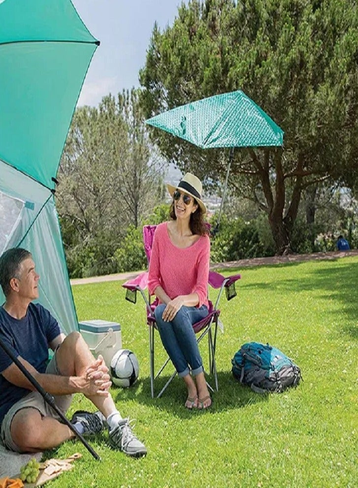 SKLZ Sport-Brella Versa-Brella SPF 50+ Protection Adjustable Umbrella with Universal Clamp - Image 5
