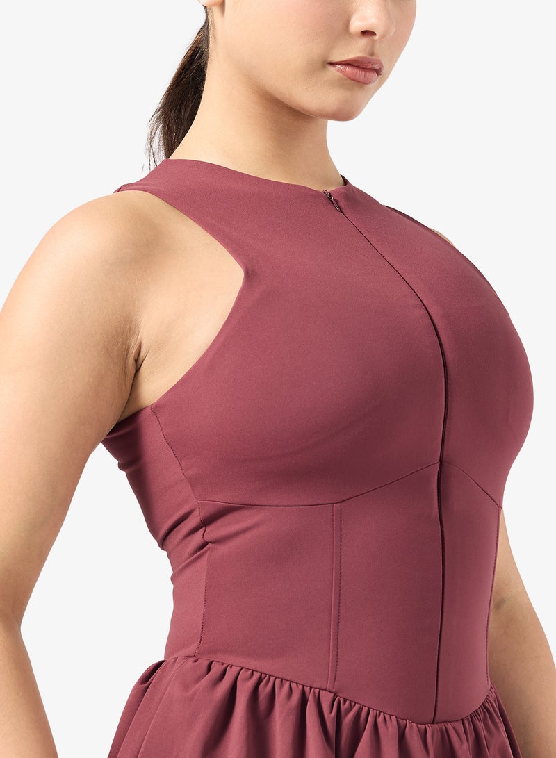 FRWD Body Contour Tennis Dress with Pleats - Image 3