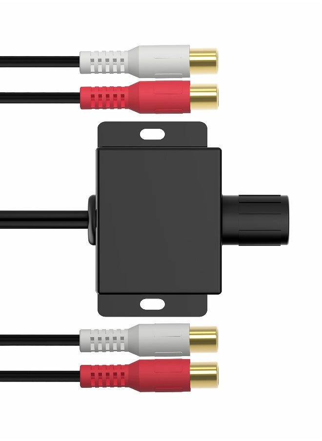 Generic - bass knob Universal Car RCA Remote Amplifier Level Controller RCA Bass Knob Sub Amp Volume Control Cable - Image 1