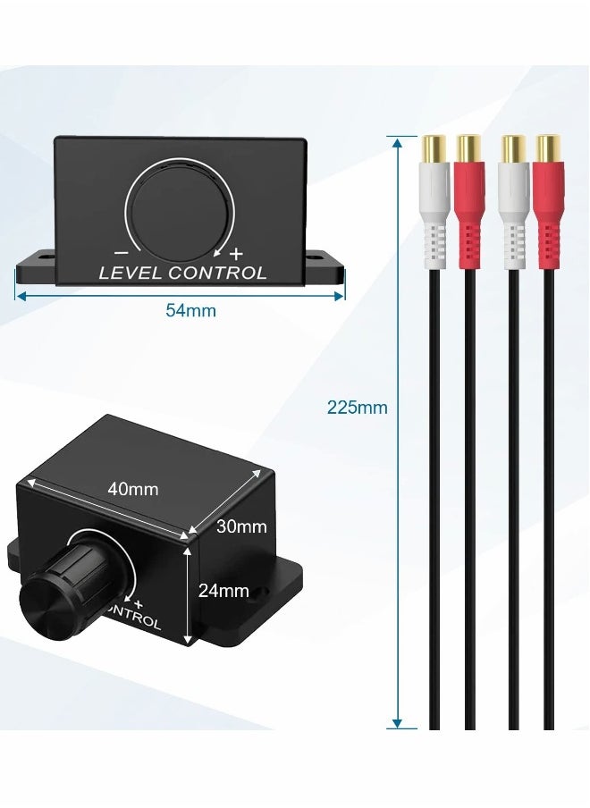 Generic bass knob Universal Car RCA Remote Amplifier Level Controller RCA Bass Knob Sub Amp Volume Control Cable  - Image 4