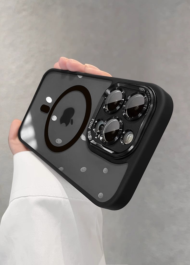 Suitable for Apple 16ProMax Magnetic Recharging Mobile Phone Case Full Coverage Drop-resistant iPhone15 with Lens Film 14 Protective Case - Image 4