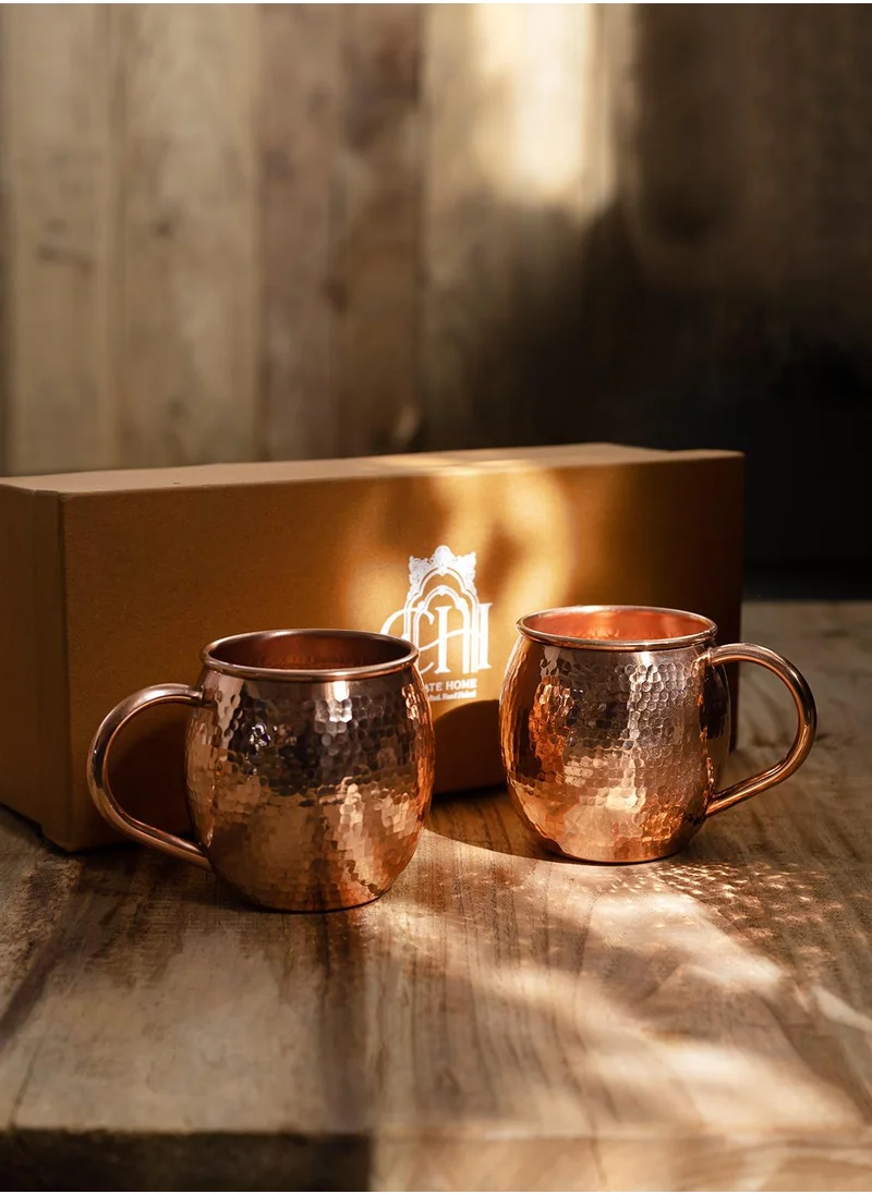 Curate Home Copper Mule Mug Set