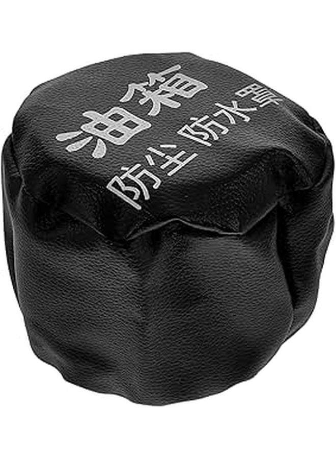 Universal Black Fuel Tank Cap Cover Dustproof Waterproof Seal Replacement for Trucks - Image 1