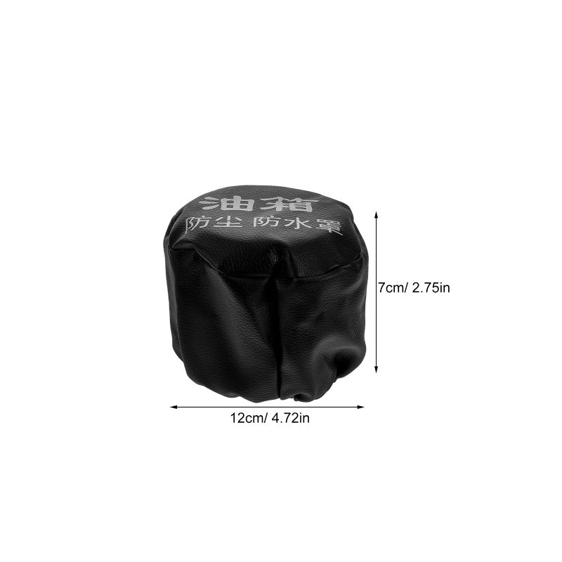 Universal Black Fuel Tank Cap Cover Dustproof Waterproof Seal Replacement for Trucks - Image 3