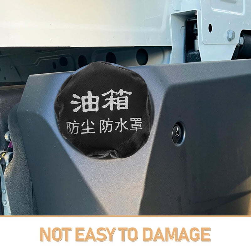 Universal Black Fuel Tank Cap Cover Dustproof Waterproof Seal Replacement for Trucks - Image 4