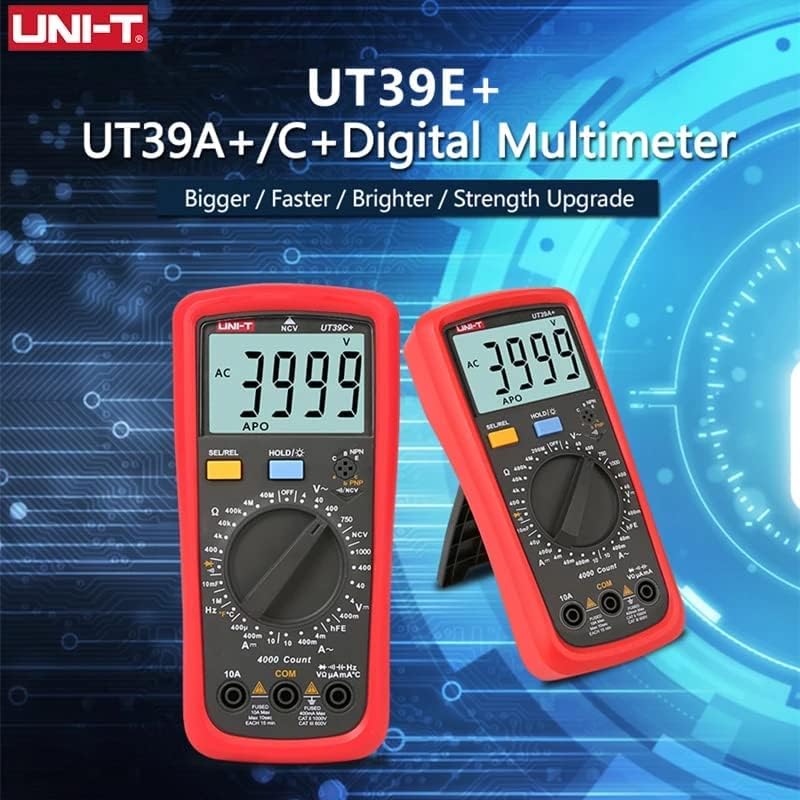 UNI-T UT39A+ Digital Multimeter - 1000V DC & 750V AC, 10A Max, Capacitance 10mF - Image 1