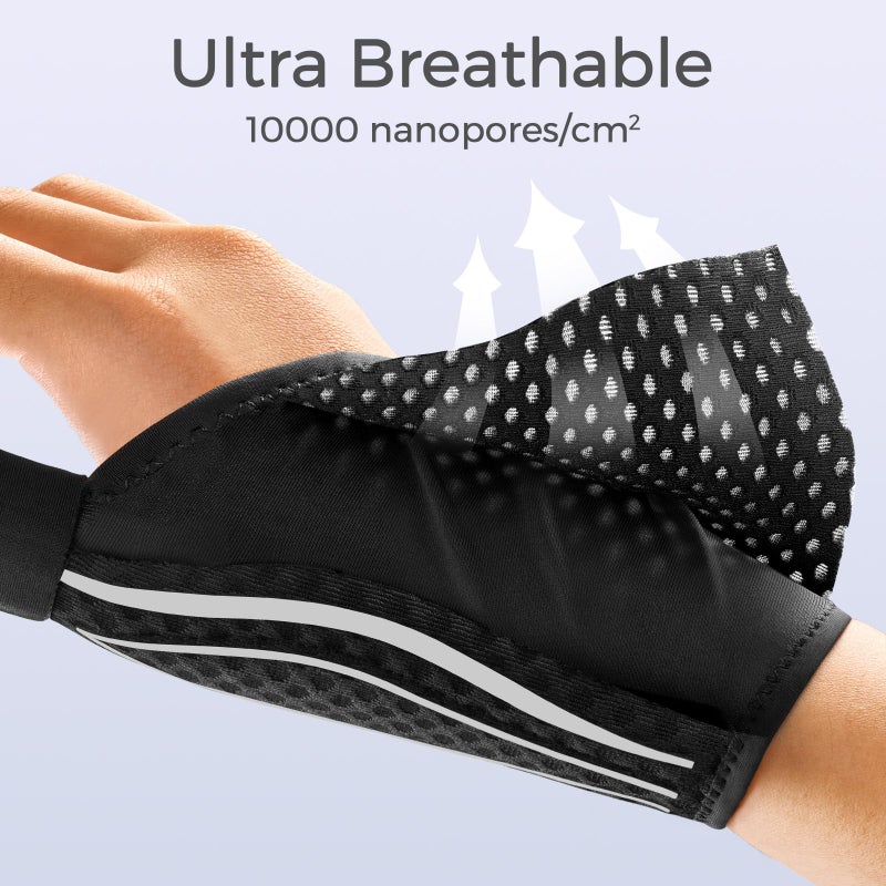 FREETOO Stable Thumb Brace for Arthritis Pain and Support, Thumb Spica Splint Right Hand Left Hand for Trigger Thumb, Wrist Brace with Thumb Support for Tendonitis,Sprain,carpal tunnel,White Right M - Image 4