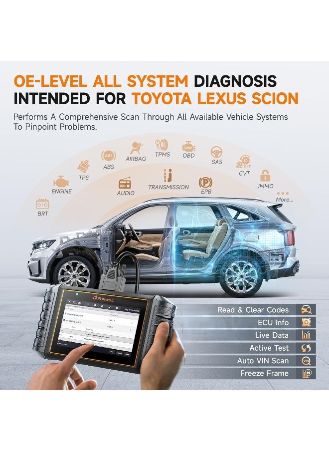 Foxwell - FOXWELL NT710 OBD2 Scanner for Toyota Lexus Scion - Image 1