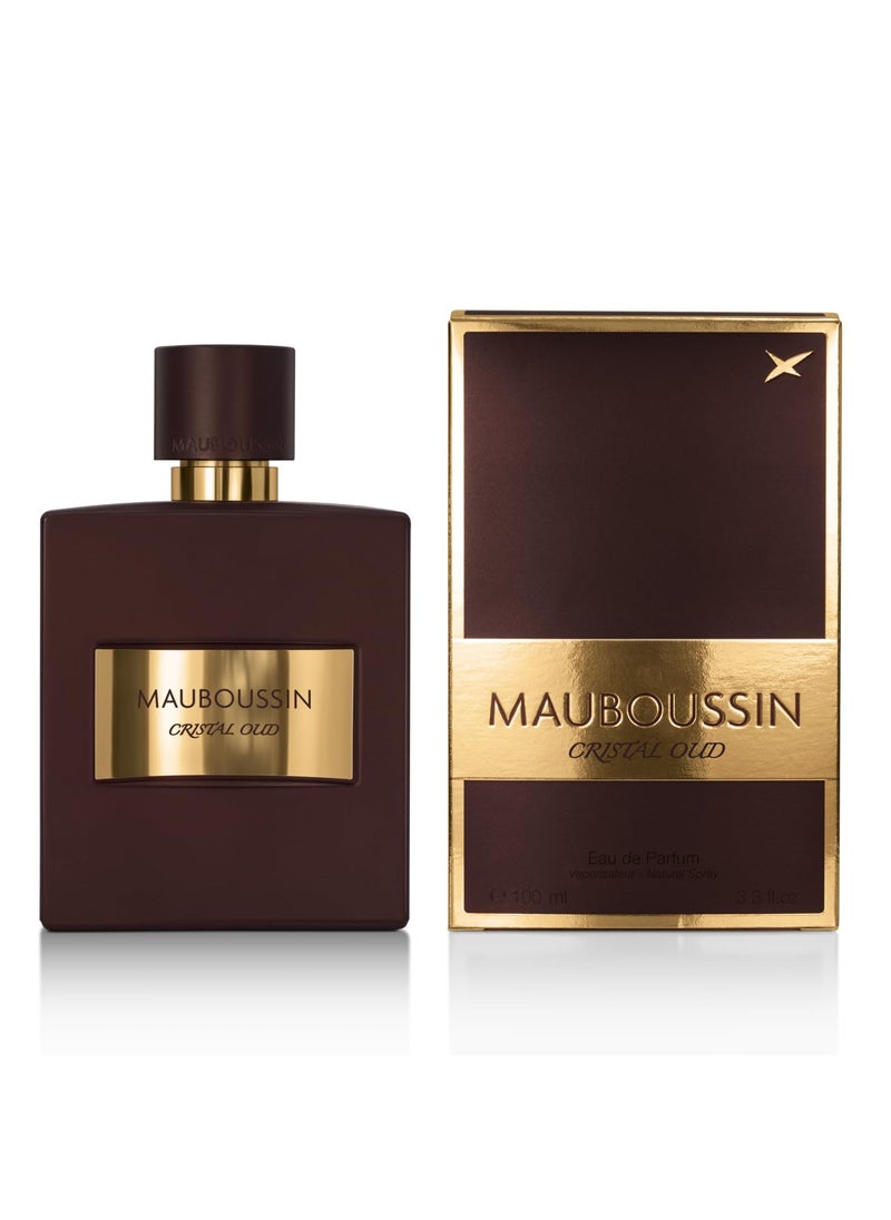 MAUBOUSSIN Mauboussin  Pour Lui Cristal Oud 100ml 33 Fl Oz  Eau de Parfum for Men  Oriental Scent 