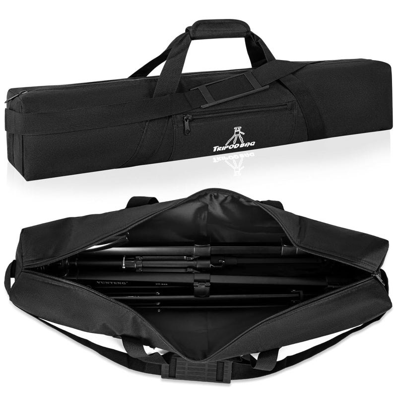 TORIBIO Tripod Carrying Case 31x55x55in Heavy Duty Tripod Bag with Shoulder Straps and Handles Multifunctional Monopod Case for Music Stand Lights Speakers Cameras Booms Microphone Stands - Image 2