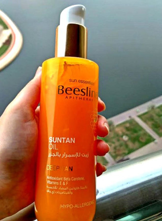 Beesline Deep Tan Pure Carrot Suntan Oil SPF 10 200ml - Image 2