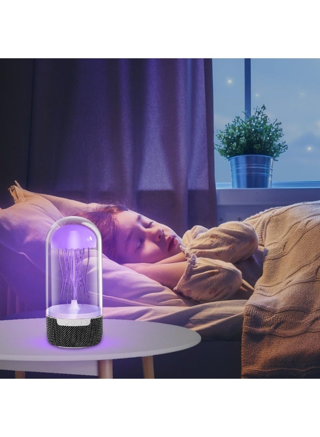 Meadows Lamp, Jellyfish Mood Lamp, Dimmable LED Light with Rhythm Motion, Color Changing LED Night Light, with Bluetooth Speaker for Kids, RGB Gradient Colors - Image 3