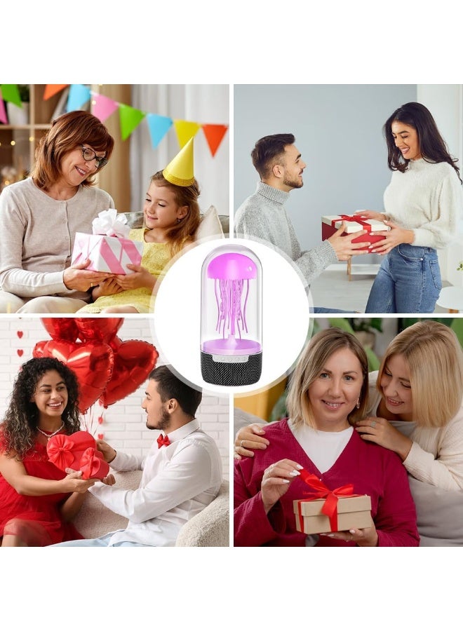 Meadows Lamp, Jellyfish Mood Lamp, Dimmable LED Light with Rhythm Motion, Color Changing LED Night Light, with Bluetooth Speaker for Kids, RGB Gradient Colors - Image 4