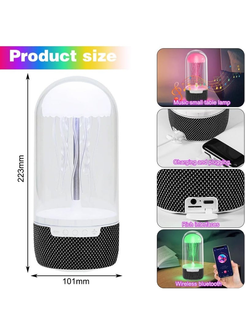 Meadows Lamp, Jellyfish Mood Lamp, Dimmable LED Light with Rhythm Motion, Color Changing LED Night Light, with Bluetooth Speaker for Kids, RGB Gradient Colors - Image 5