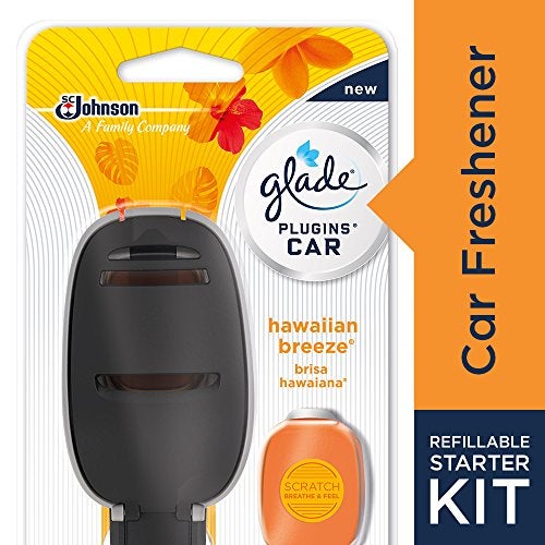 SC Johnson Glade PlugIns Car Air Freshener Starter Kit, Hawaiian Breeze, 0.11 Fl Oz - Image 5