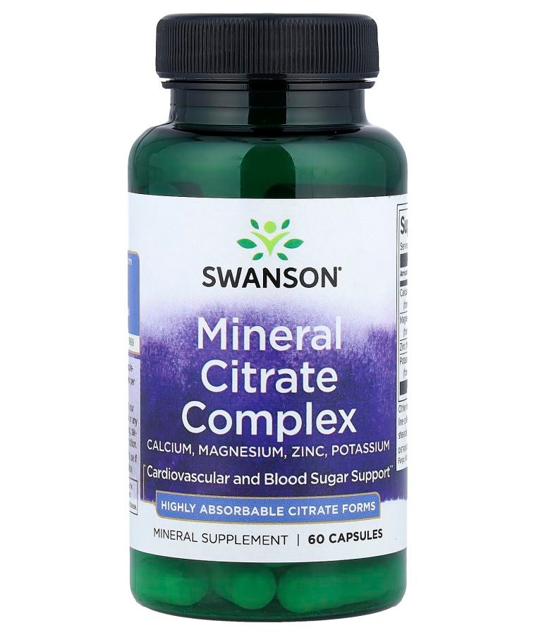 SWANSON Mineral Citrate Complex 60 Capsules
