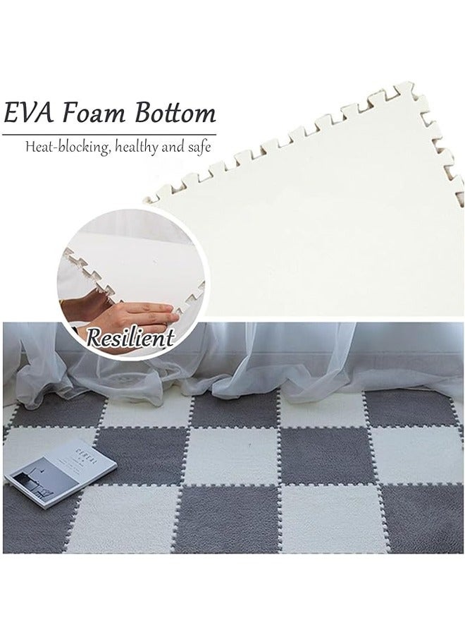 إن كي أكس 10 قطع سجادة أرضية مغسولة لغرفة النوم بجانب السرير مقاس 30*30 سم - Image 4