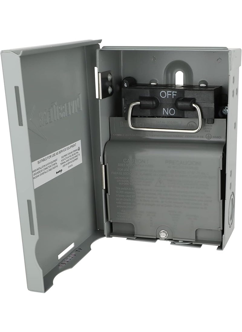 Diversitech Diversitech DDS60U 60 Amp Stainless Steel Grey NonFusible Disconnect Switch with Screw Terminals  - Image 1