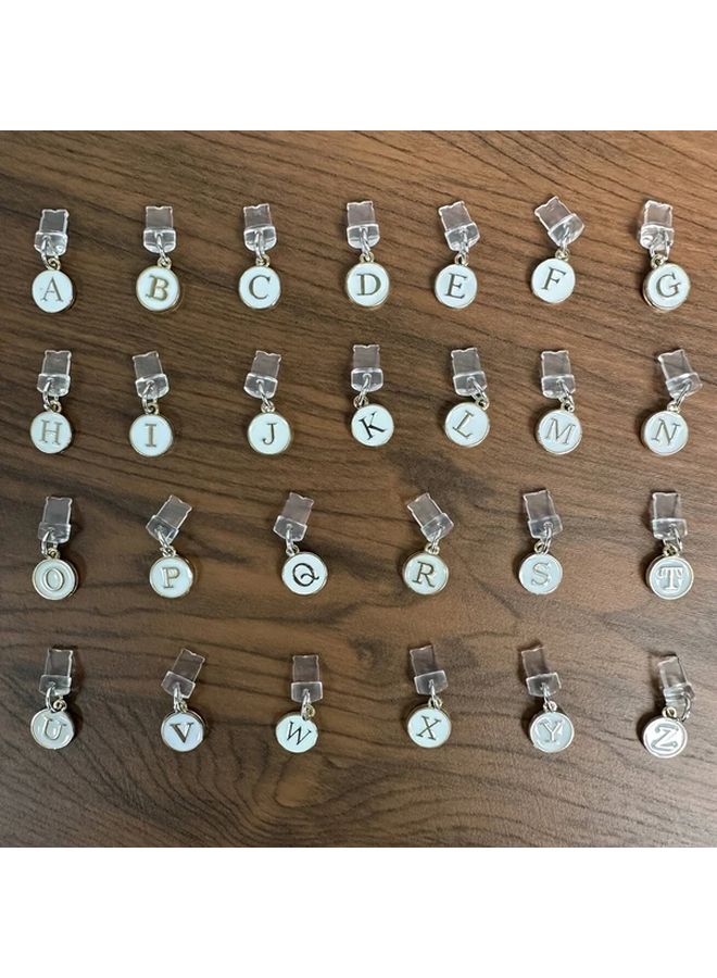 White Letter D Dust Plug For iPhone Type C Alloy Port Protector - Image 2