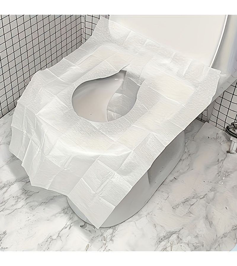 Disposable Toilet Seat Covers 10 Pack Portable For Travel - Image 3