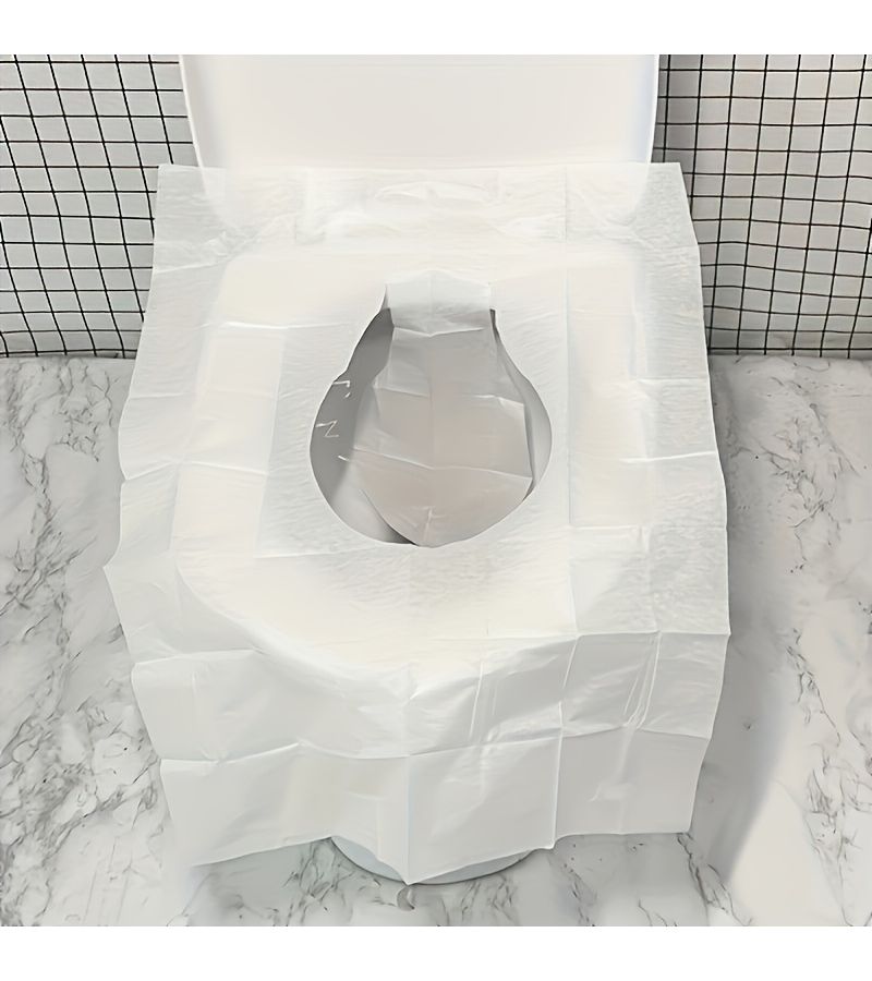 Disposable Toilet Seat Covers 10 Pack Portable For Travel - Image 5