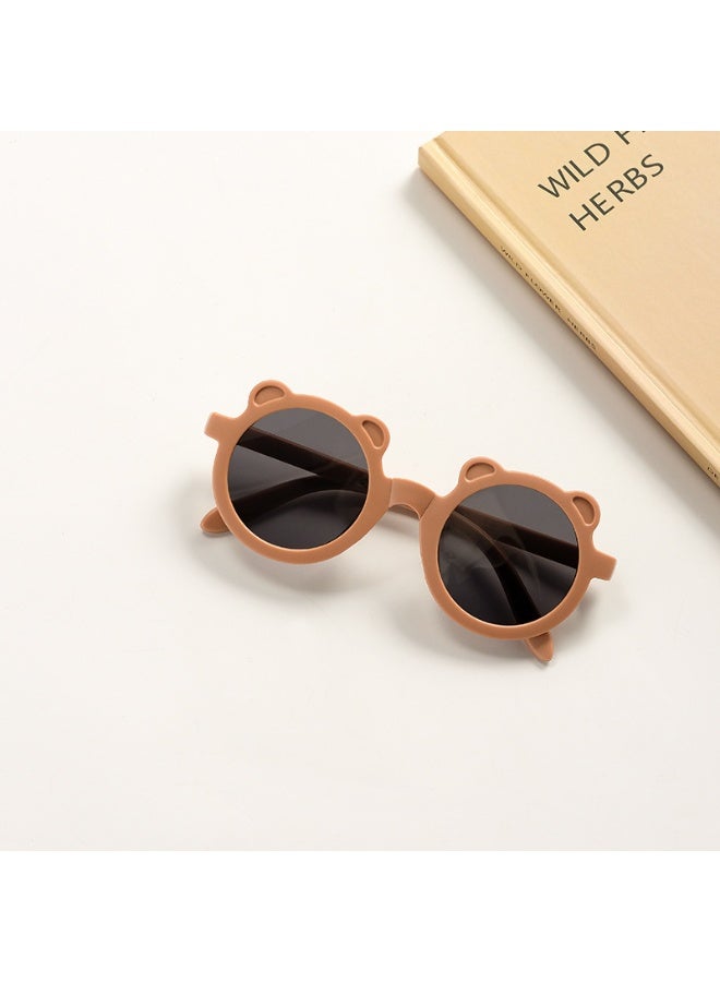NIBEMINENT Cute Bear Ear Foldable Sunglasses for Kids - Baby Sunscreen Eyewear  - Image 1
