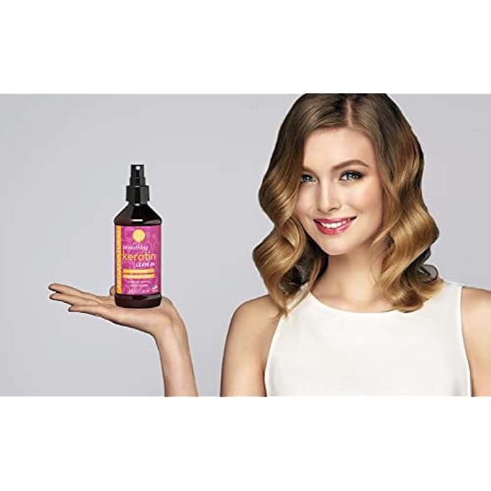 Arganatural Smoothing Keratin Leave-in Conditioner, 8 fl oz / 250 ml Spray Bottle, Smooth & Detangle Frizzy Hair - Image 2