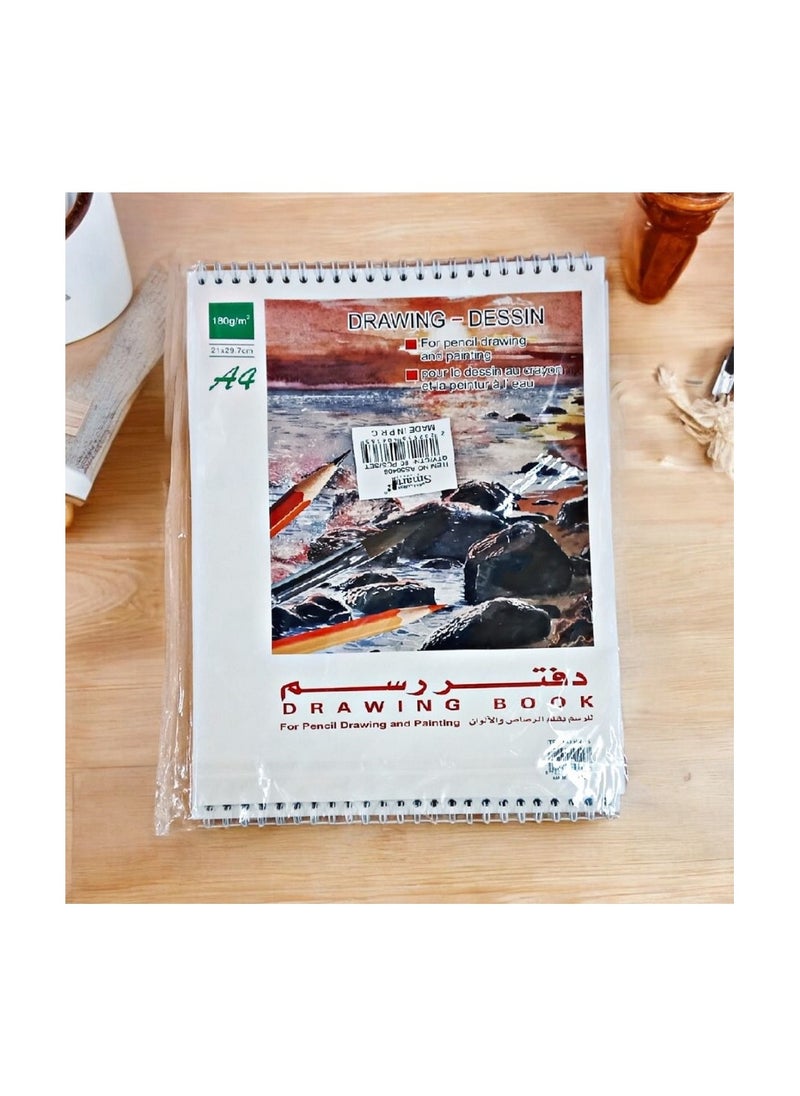ماركة غير محددة دفتر رسم مقاس A4 أبيض 
